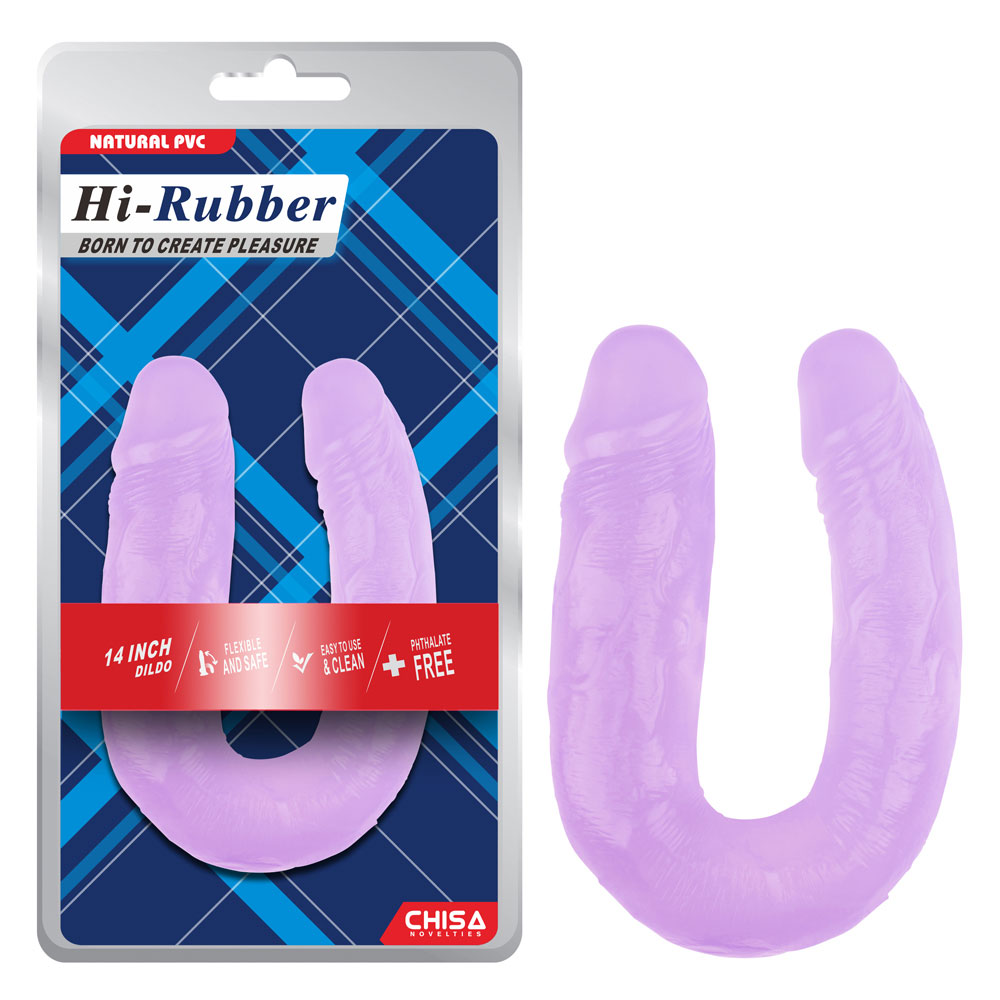 14 tommers dildo-lilla