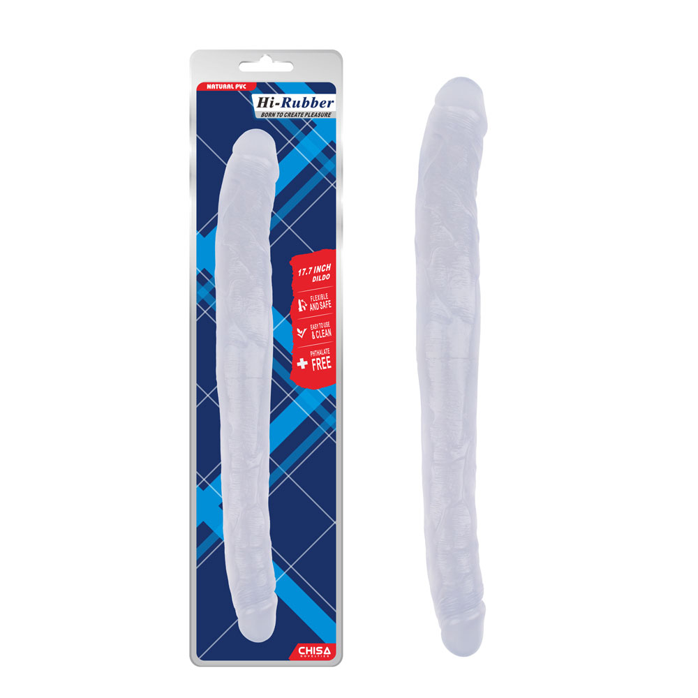 17,8 tommers Dildo-Clear