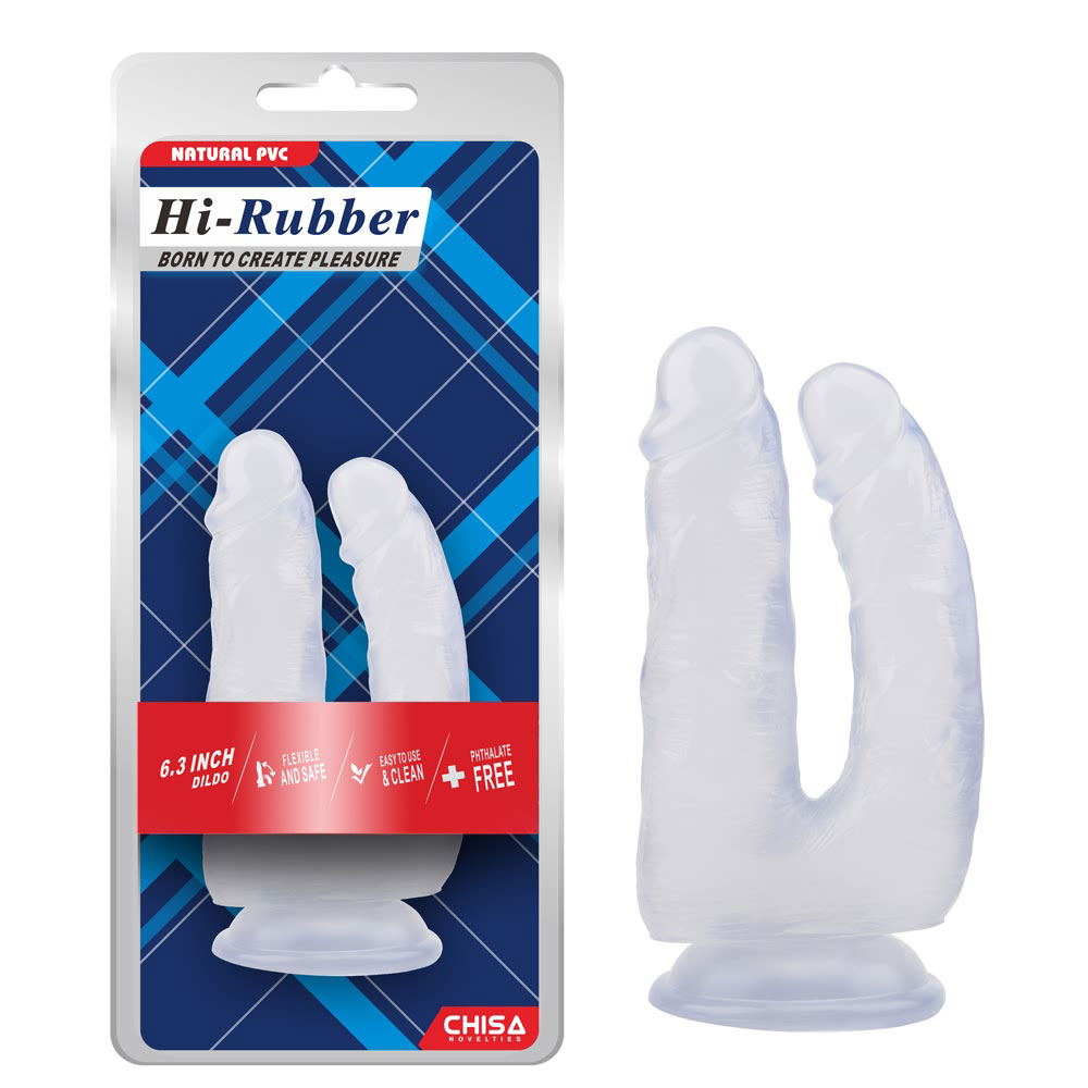 6,3 tommers Dildo-Clear