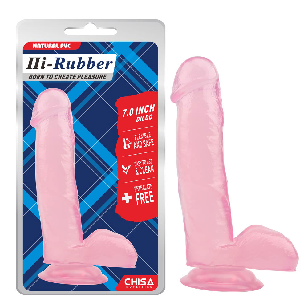 7,0 tommers dildo-rosa