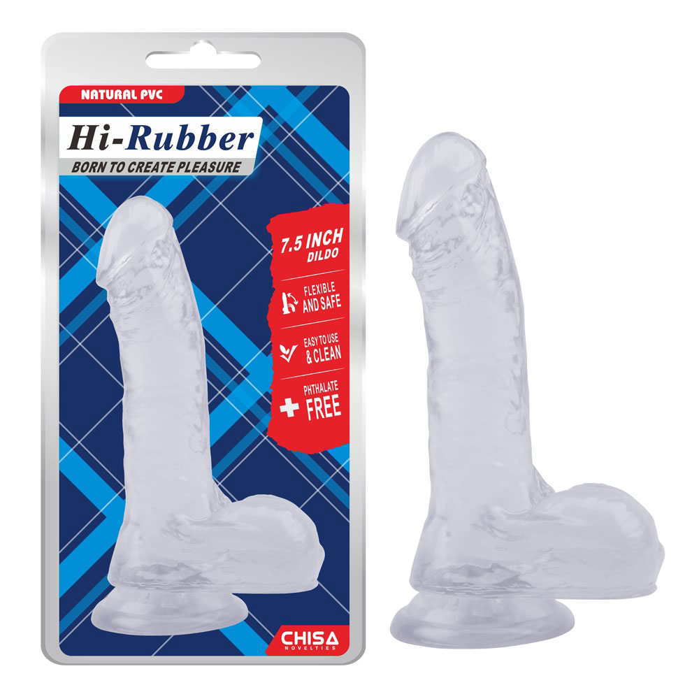 7,5 tommers Dildo-Clear