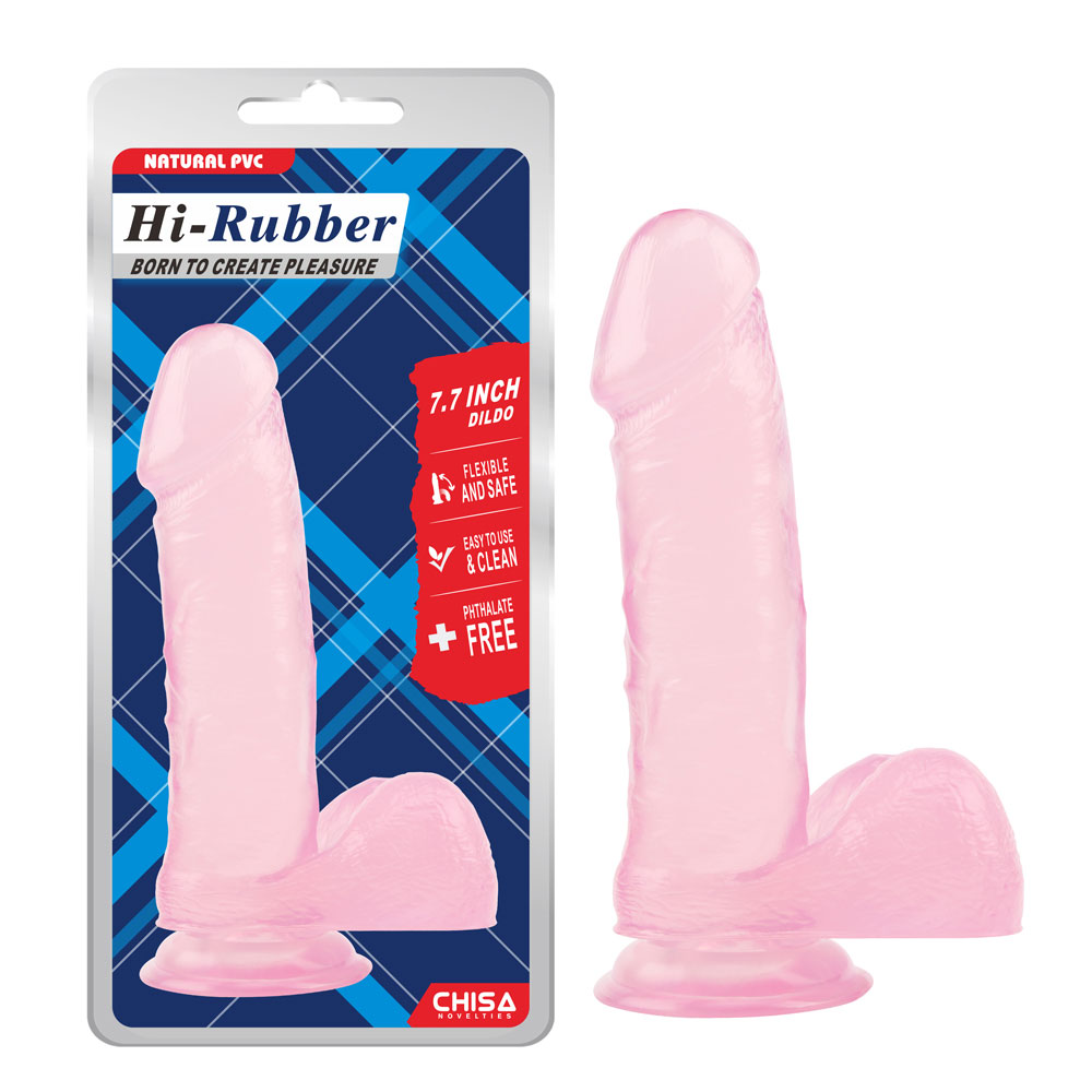 7,7 tommers dildo-rosa