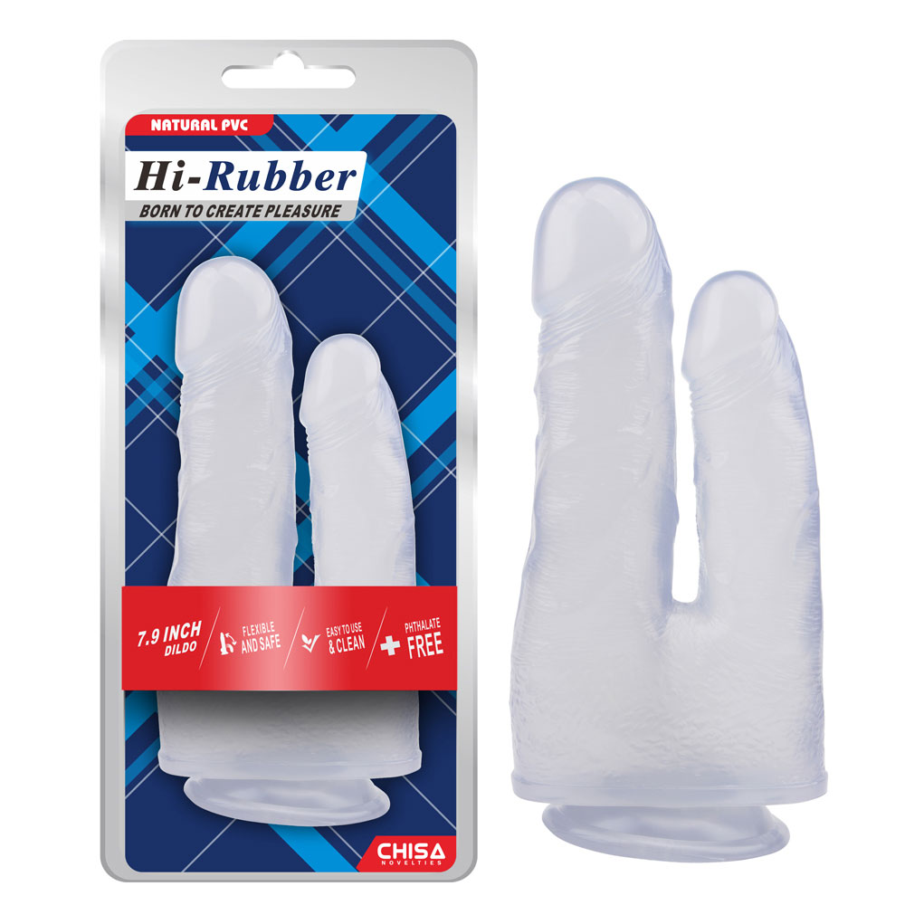 7,9 tommers Dildo-Clear