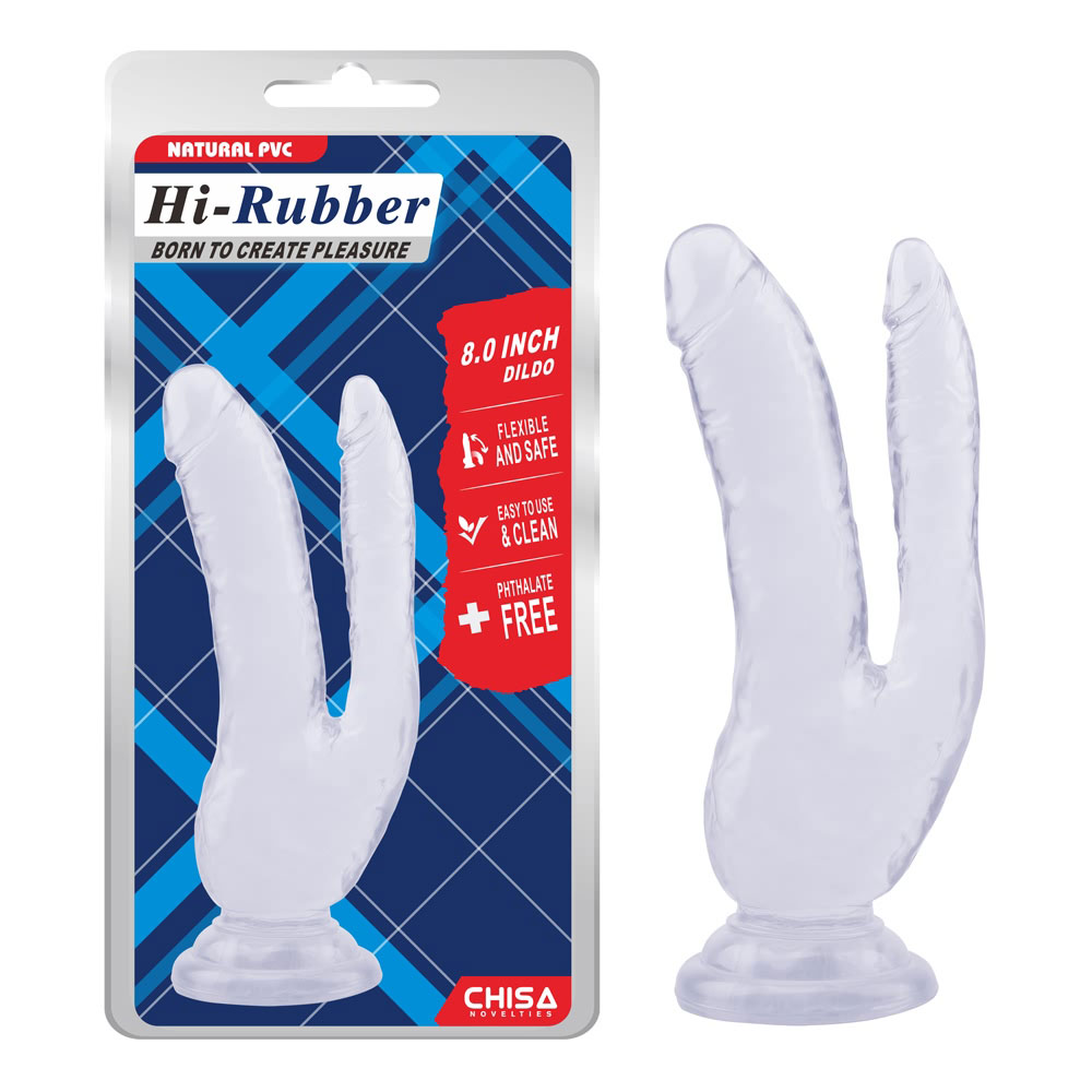 8,0 tommers Dildo-Clear