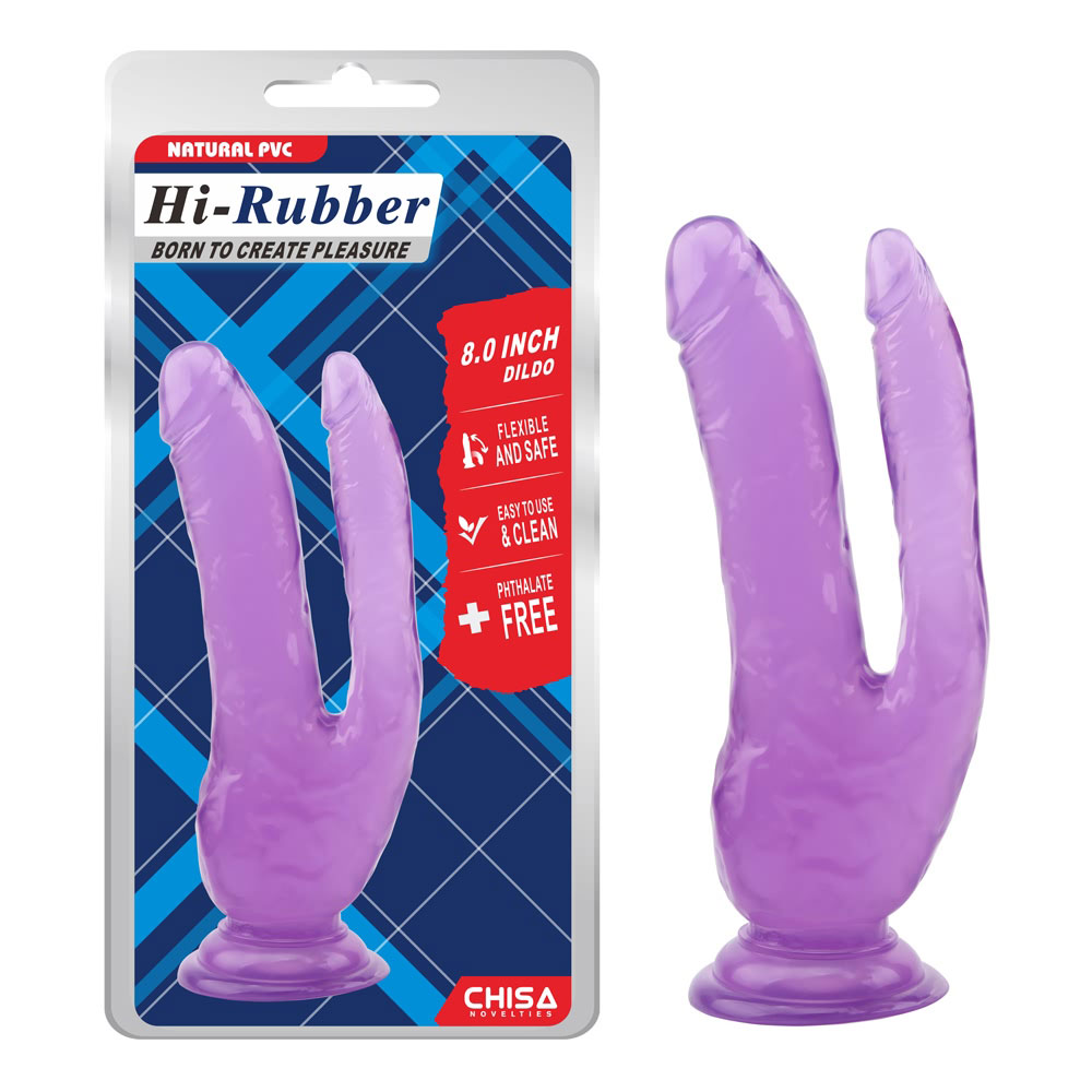 8,0 tommers dildo - lilla